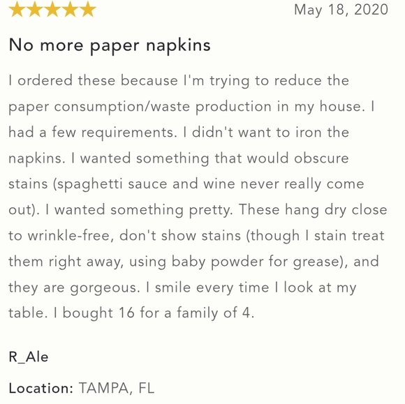 Anthropologie Jolan set of 4 Napkins - charcoal - Picture 5 of 11